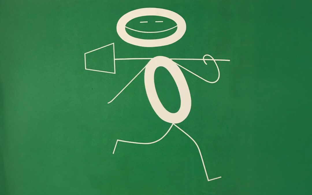 Buchstaben mit Beinen und Ärmchen